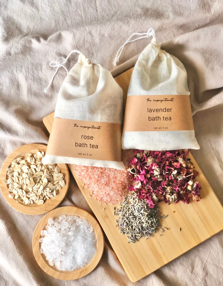 healing organic bath teas