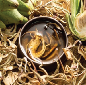 Dried green artichoke